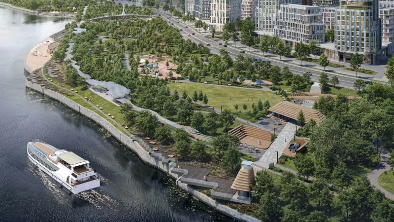 Девелопер откроет прибрежный парк на северо-западе Москвы 